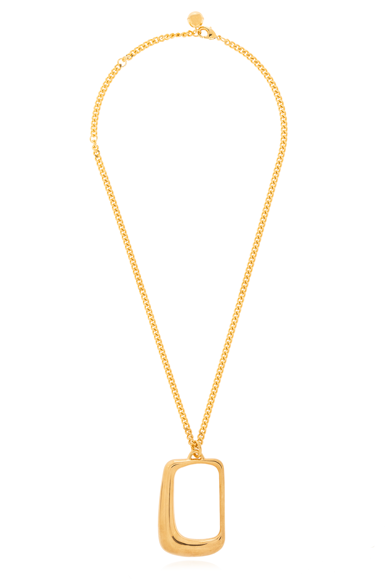 Jacquemus Brass necklace with charm
