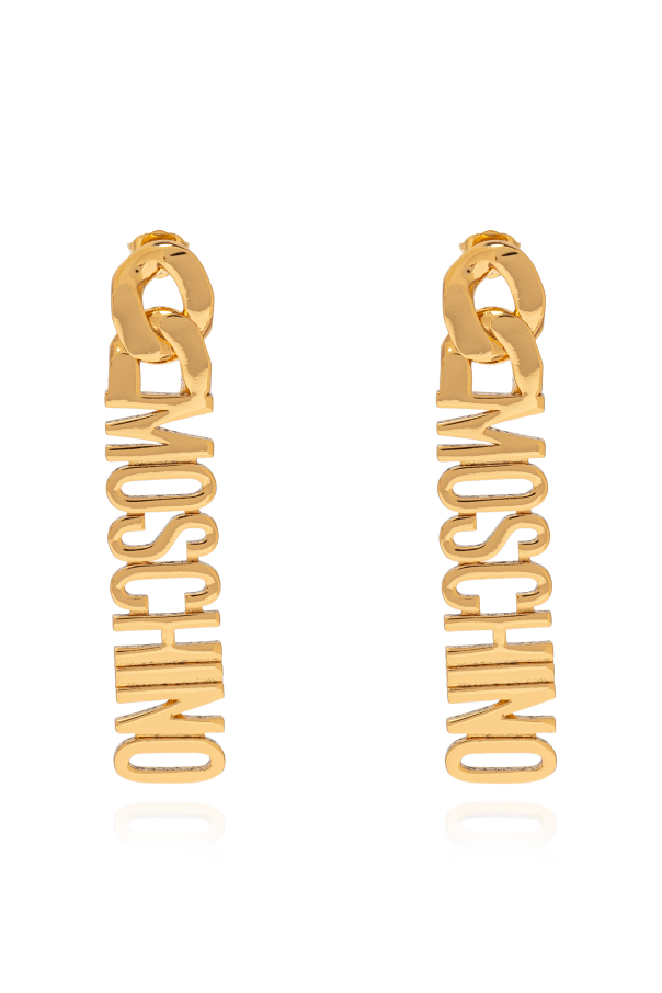 Moschino Metal earrings with logo