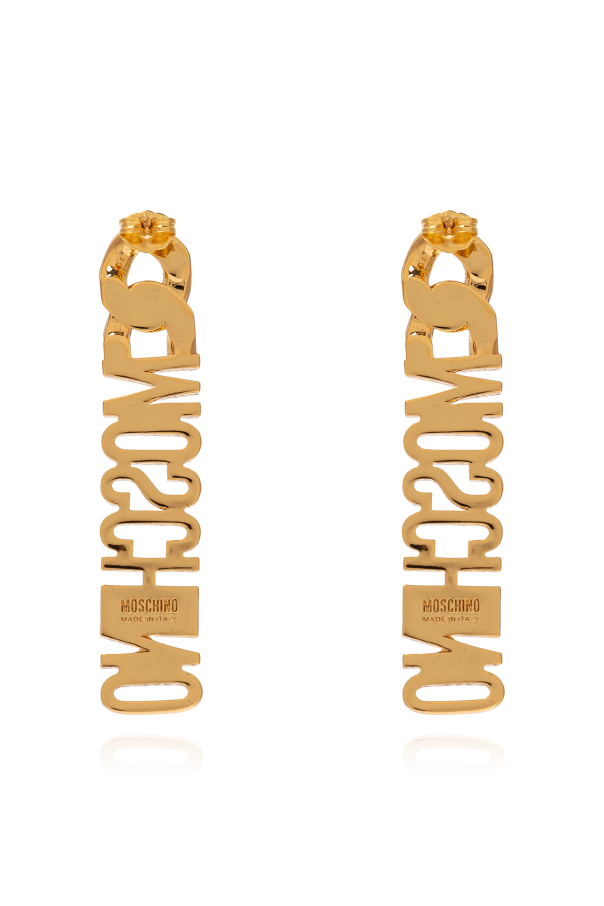 Moschino Metal earrings with logo