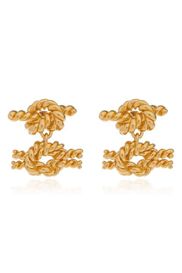Gold-plated earrings od TOTEME