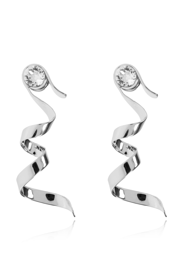 Earrings with shimmering crystal od Dries Van Noten