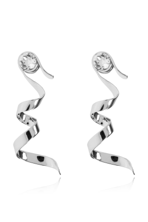 Kolczyki z połyskującym kryształem