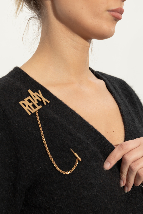 Moschino Pin de latón