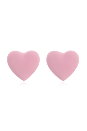 Heart-shaped clip-on earrings