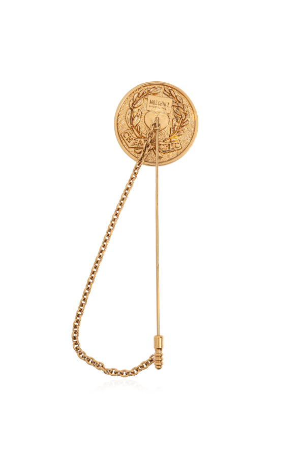 Moschino Brosche in Münzform