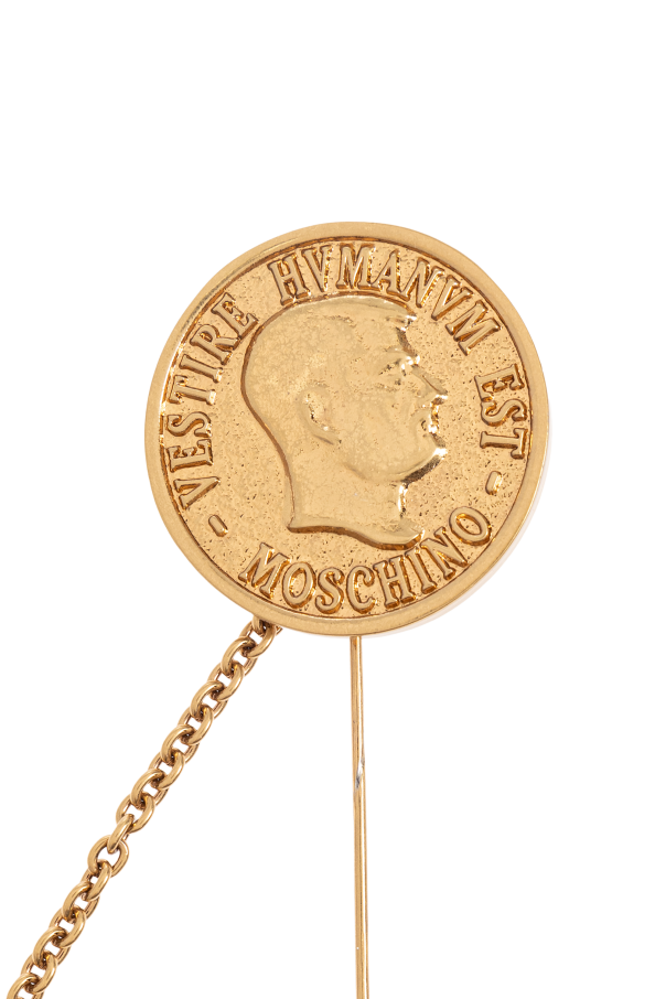 Moschino Brosche in Münzform