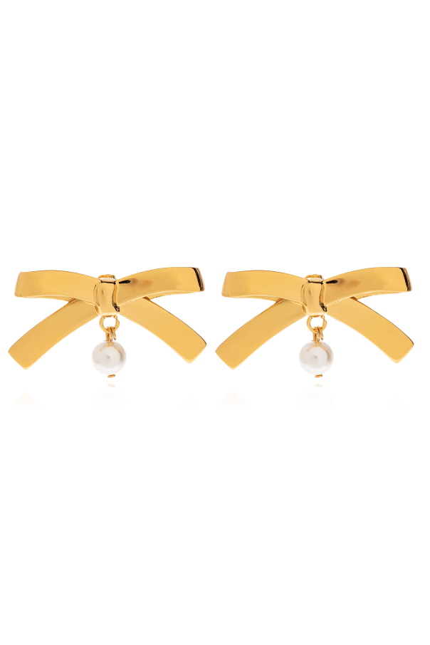 Bow-shaped earrings od Moschino