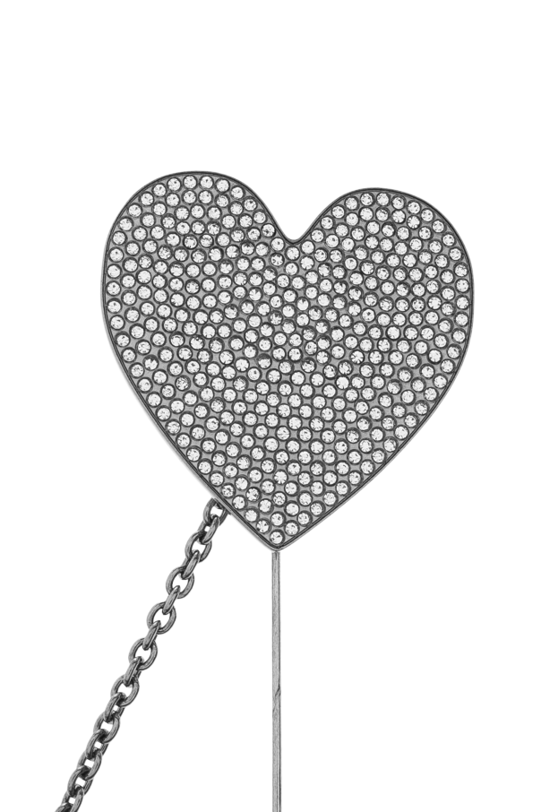Moschino Heart-shaped brooch