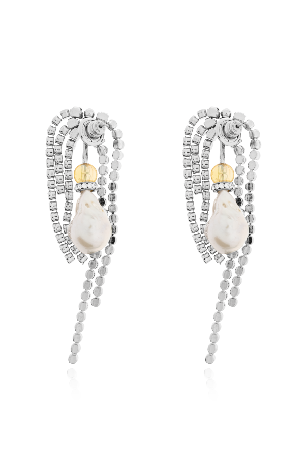 Dries Van Noten Earrings with shimmering crystals