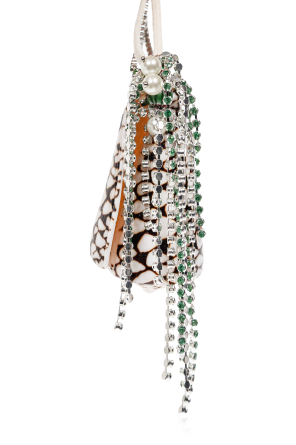 Dries Van Noten Necklace with a shell and shimmering crystals