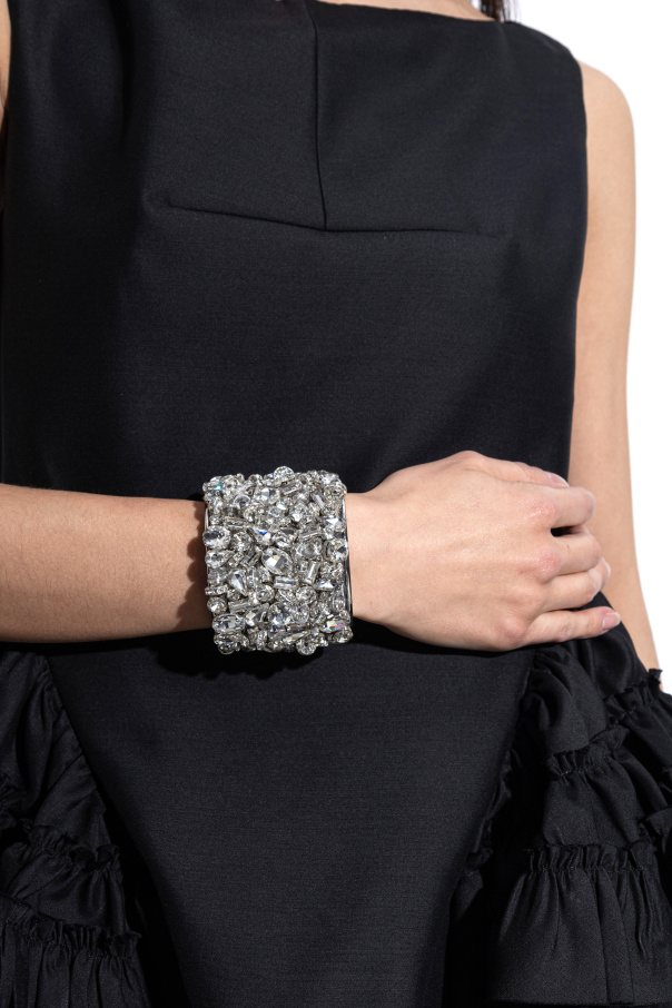 Dries Van Noten Pulsera con cristales brillantes