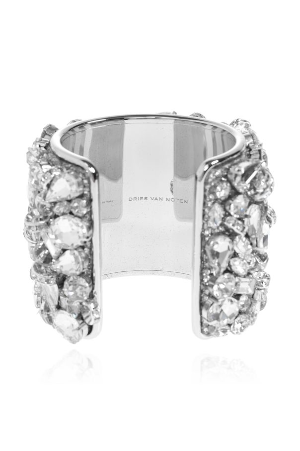 Dries Van Noten Pulsera con cristales brillantes