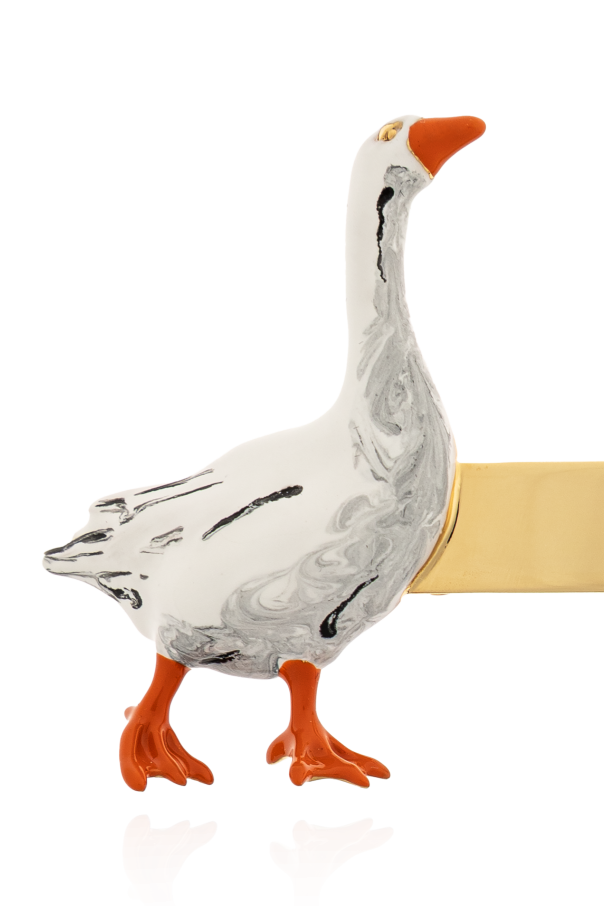 Moschino Hair clip with a goose motif