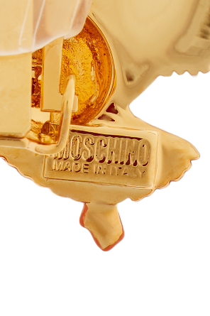 Moschino Goose motif clip-on earrings