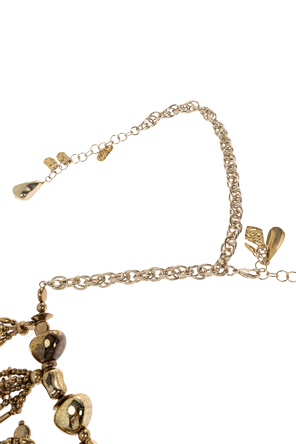 Dries Van Noten Brass necklace with pendants