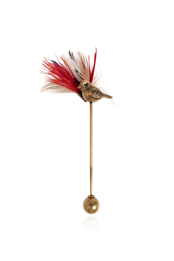Bird motif pin od Dries Van Noten