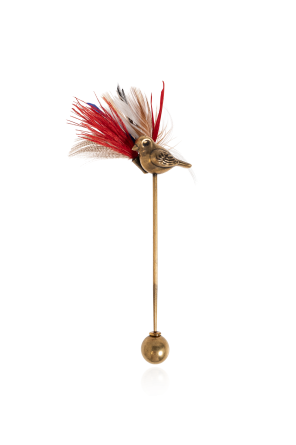 Bird motif pin