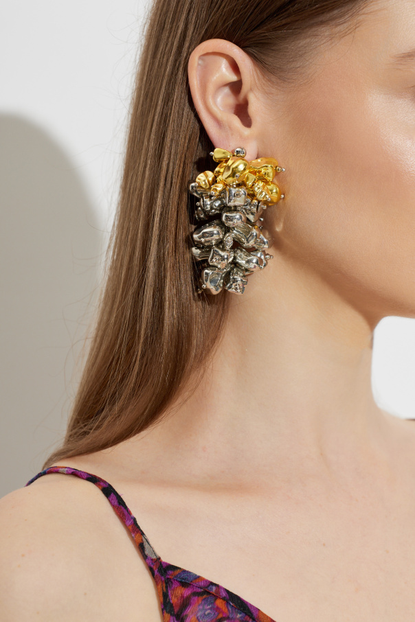 Dries Van Noten Brass earrings
