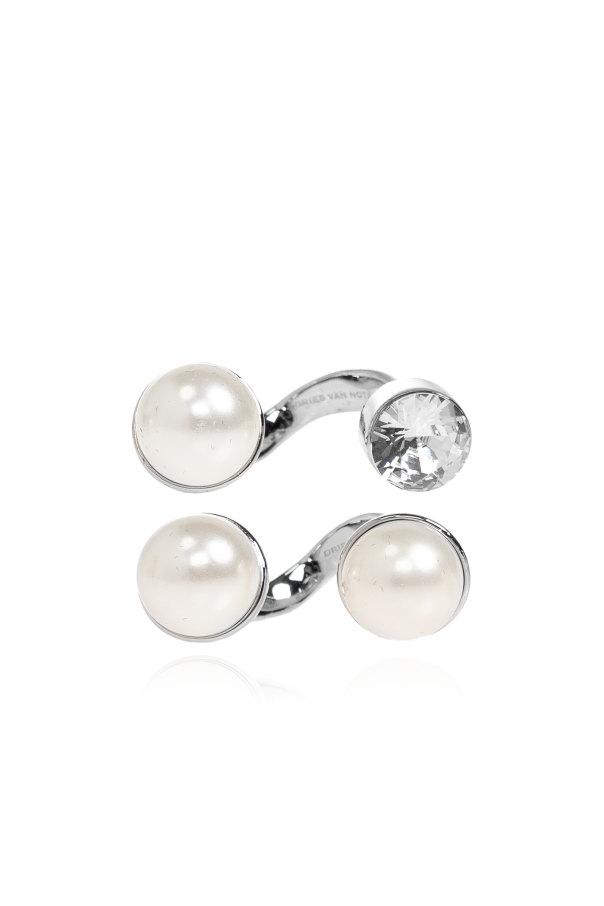 Two rings with a pearl od Dries Van Noten