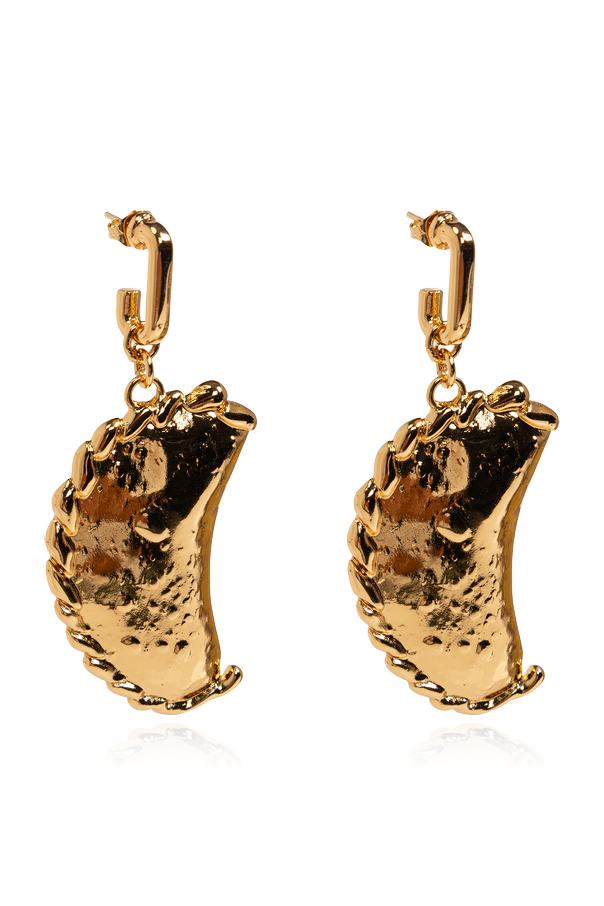 Brass earrings od Moschino