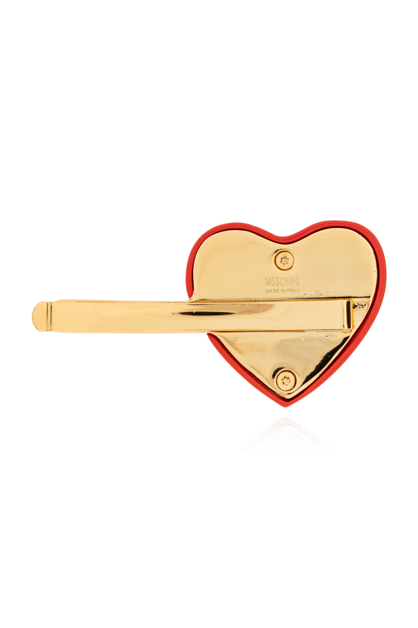 Moschino Hair clip with heart motif
