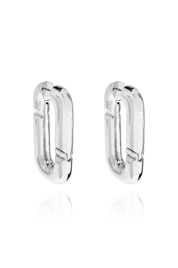 Earrings in the shape of a logo od Marc Jacobs