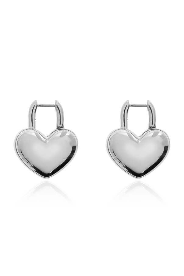 Marc Jacobs Brass heart earrings