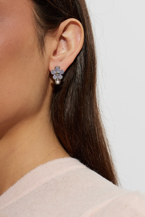 Marc Jacobs Ohrringe mit glänzenden Kristallen
