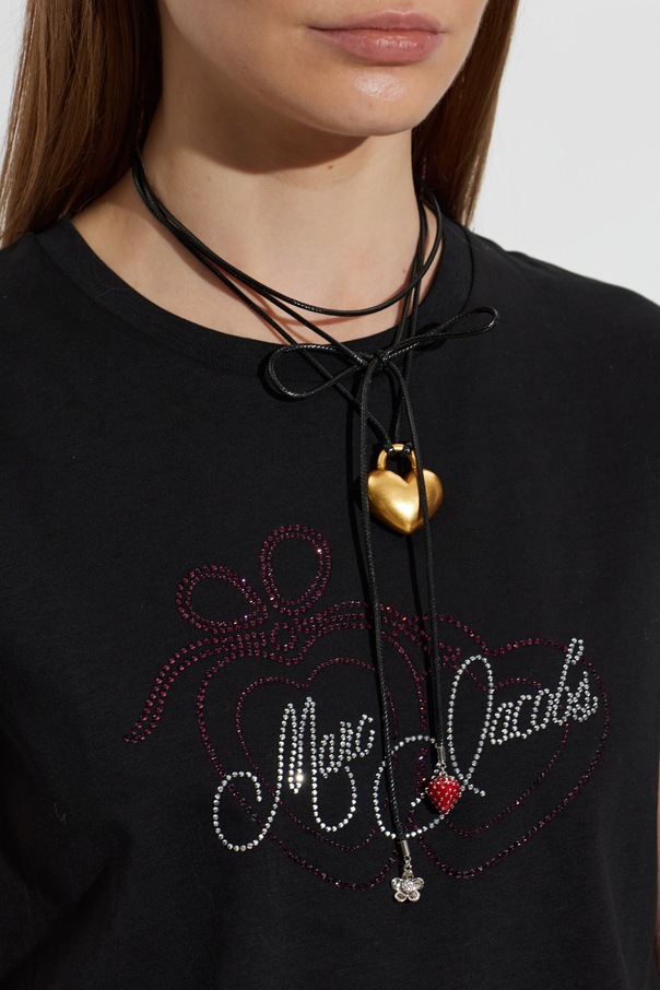 Marc Jacobs Colar com pendente em forma de coração