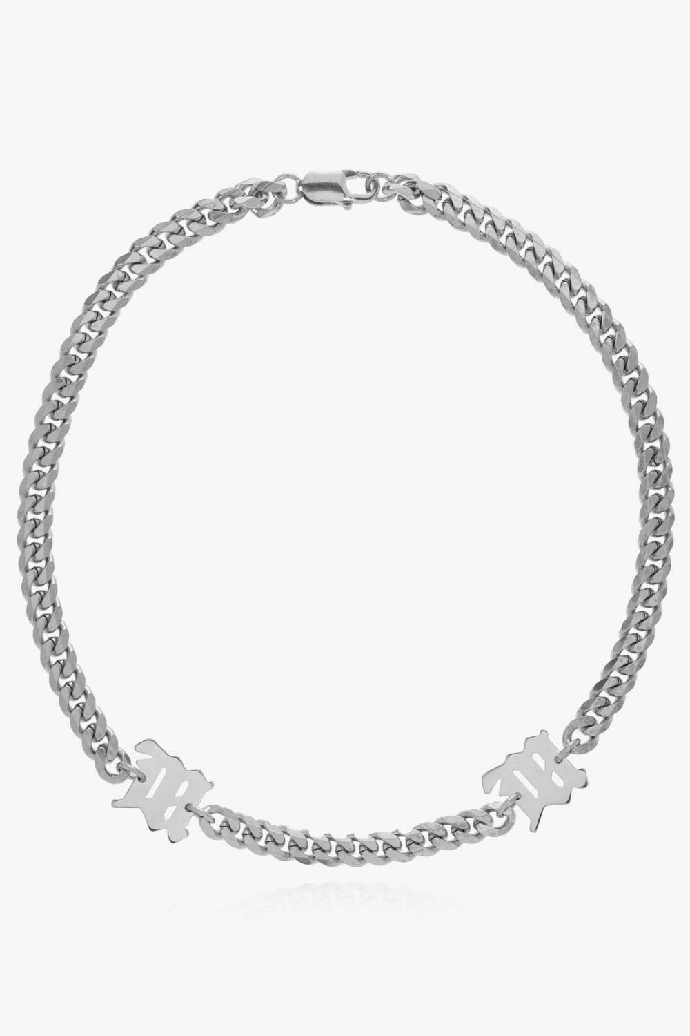 MISBHV Silver choker with logo