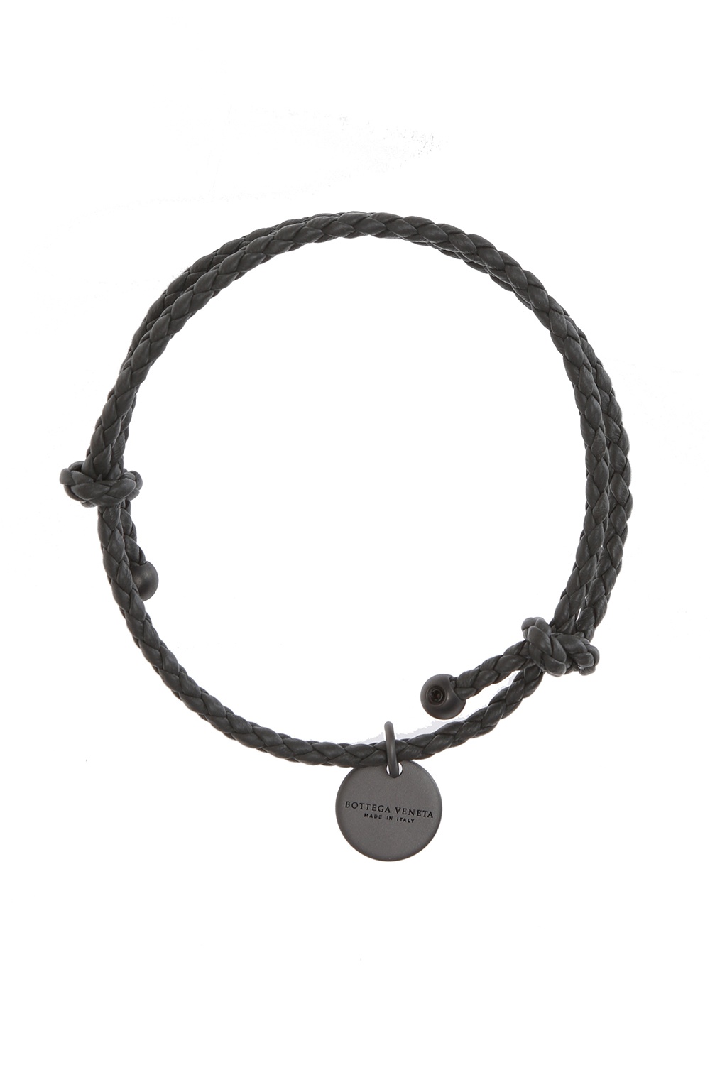 Leather bracelet Bottega Veneta Black in Leather - 28422432