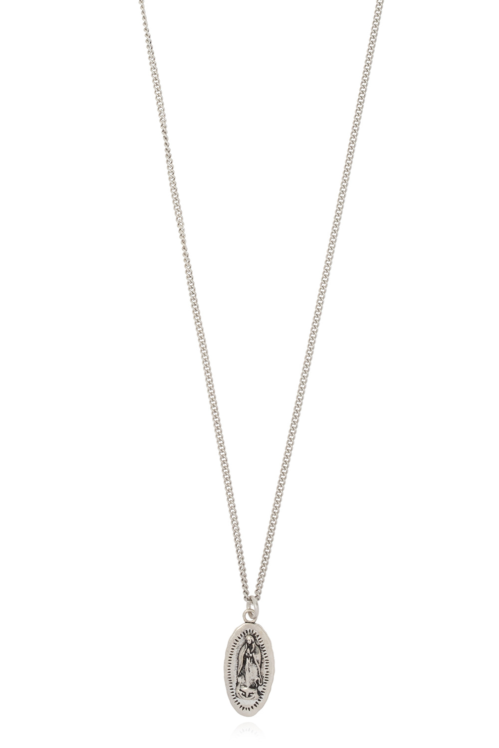 AllSaints ‘Saint’ silver necklace