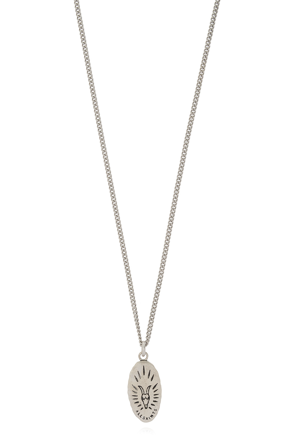 AllSaints ‘Saint’ silver necklace