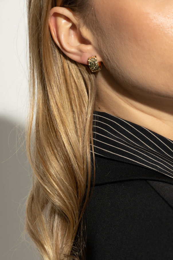 Coach Ohrringe mit eingraviertem Logo