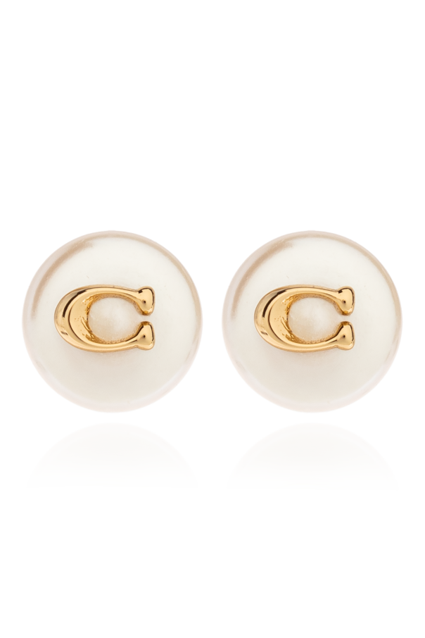 Coach Earrings with Pearl