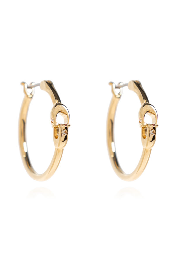 Coach Brass earrings