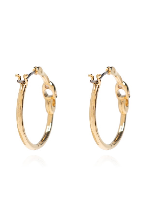 Coach Brass earrings