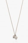 AllSaints SILVER ‘Double Dice’ silver necklace
