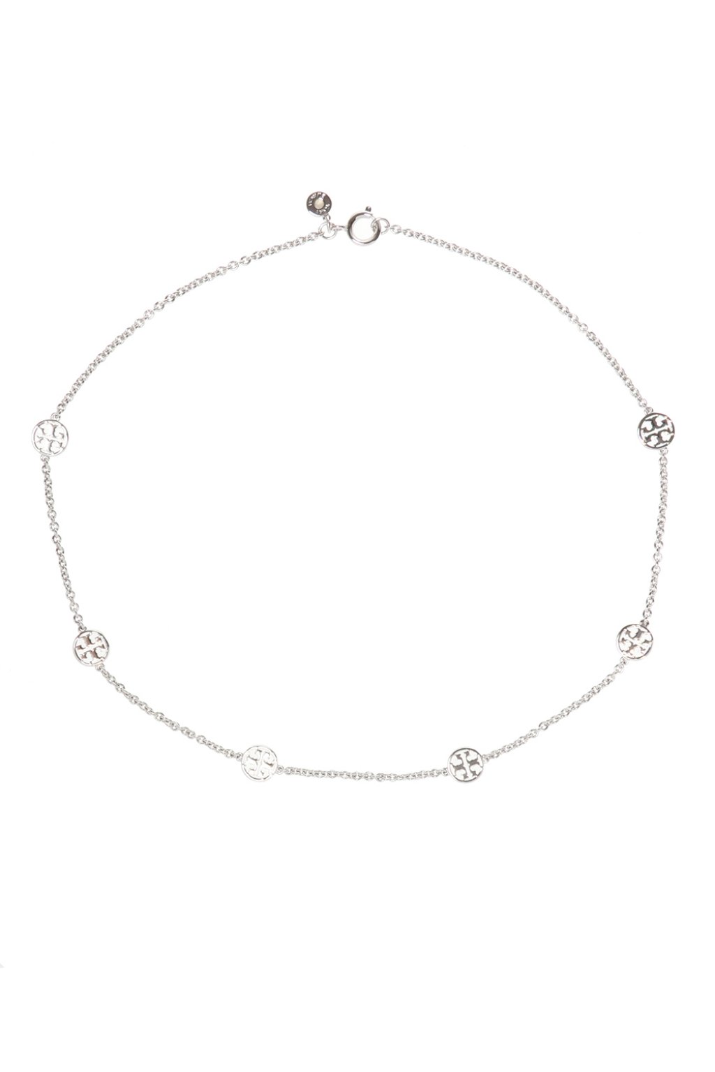 Silver Necklace with logo Tory Burch - Vitkac GB