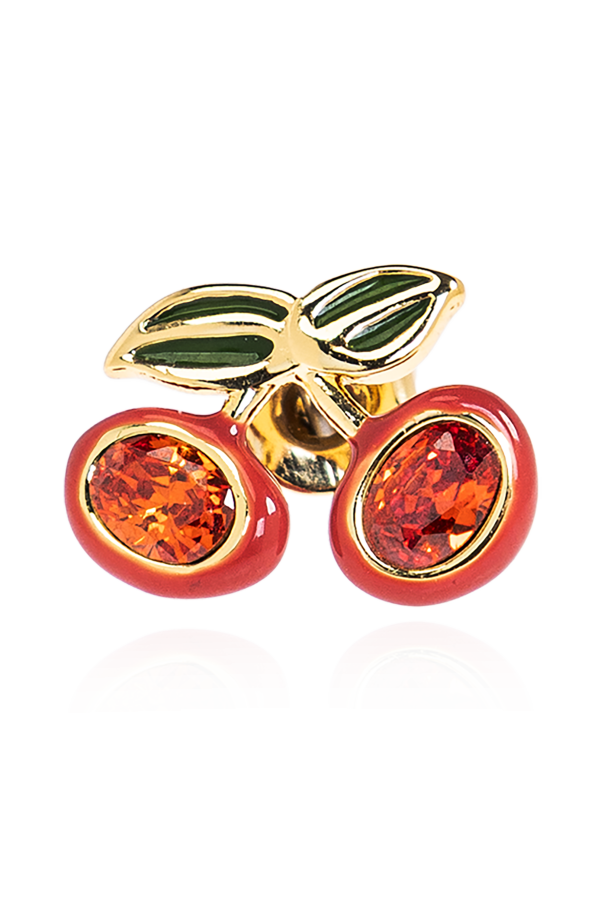 Coach Cherry motif earrings