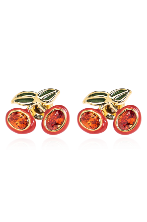 Cherry motif earrings