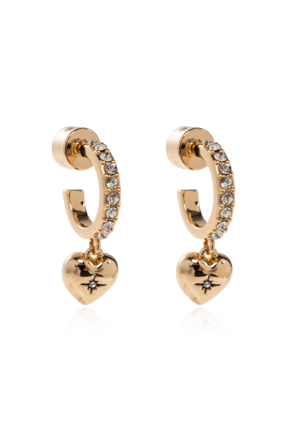 Earrings with shimmering crystals od Coach