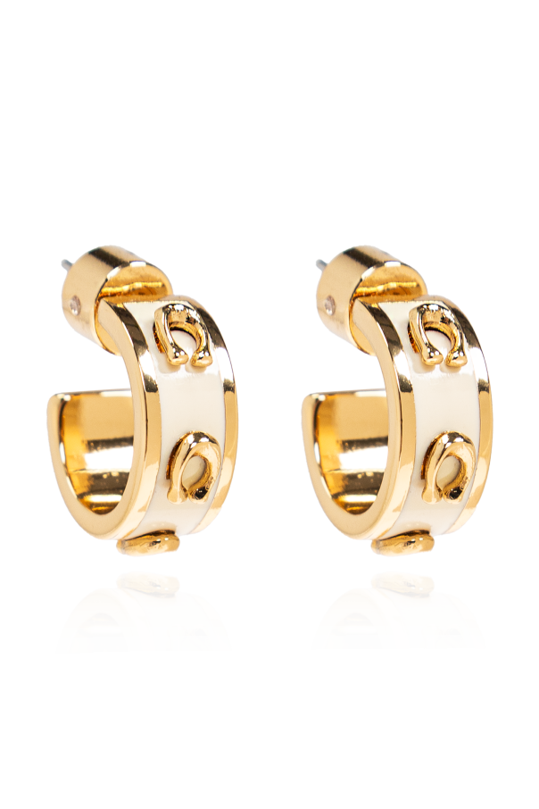 Earrings with logo od Coach