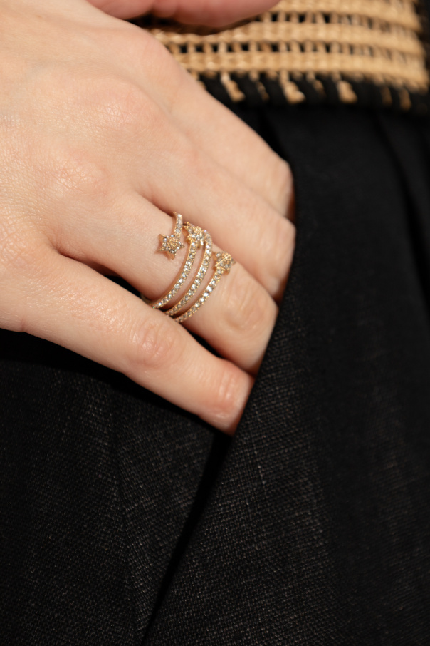 AllSaints Crystal-embellished ring