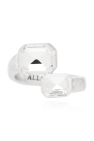 AllSaints SILVER Crystal-embellished ring