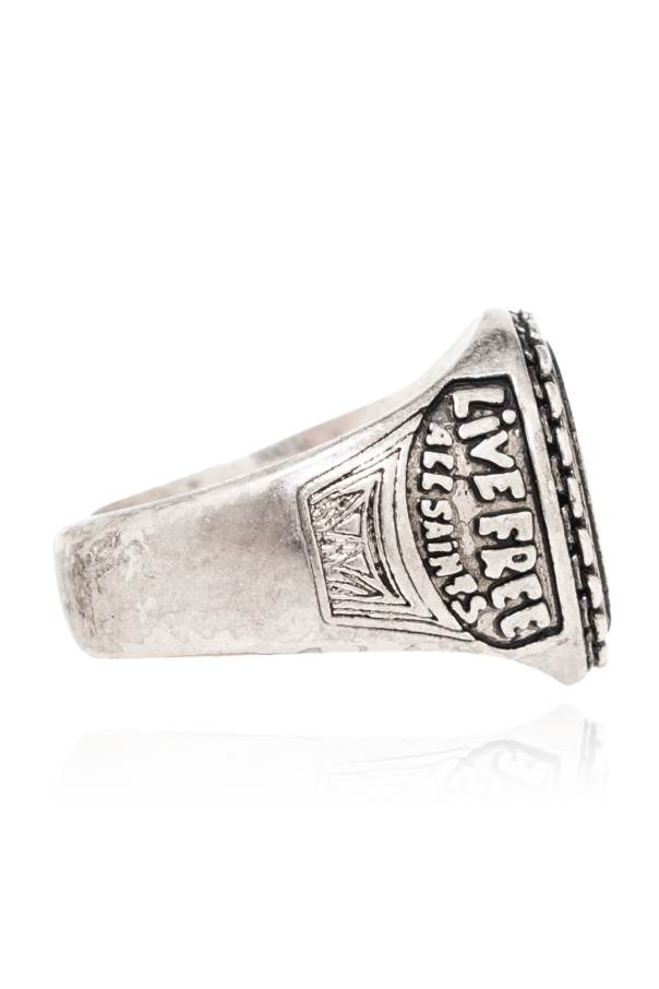 AllSaints Ring with logo