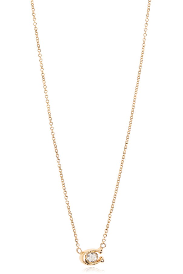 Necklace with logo-shaped pendant od Coach