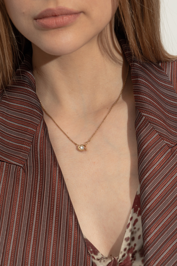 Coach Necklace with logo-shaped pendant