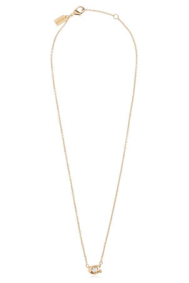 Coach Necklace with logo-shaped pendant