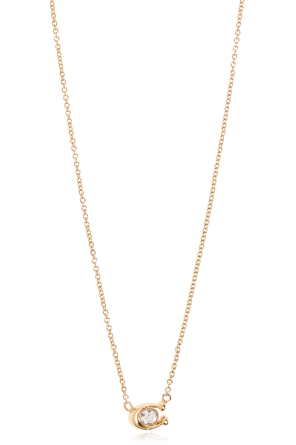 Necklace with logo-shaped pendant od Coach